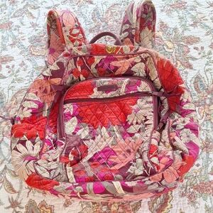 Floral Pink Quilted Women's Backpack